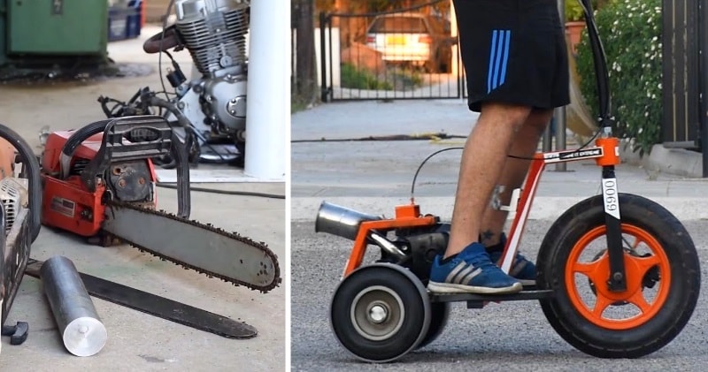 How To Make 3 Wheeler Scooter With Chainsaw Engine Sia Magazin