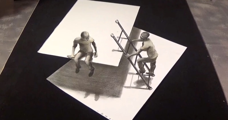 Incredible Drawing This Is Impossible 3d Trick Art On Paper Sia Magazin 