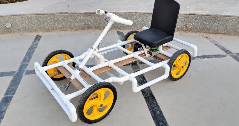 How To Make An Electric Go Kart Car Using Pvc Pipes At Home