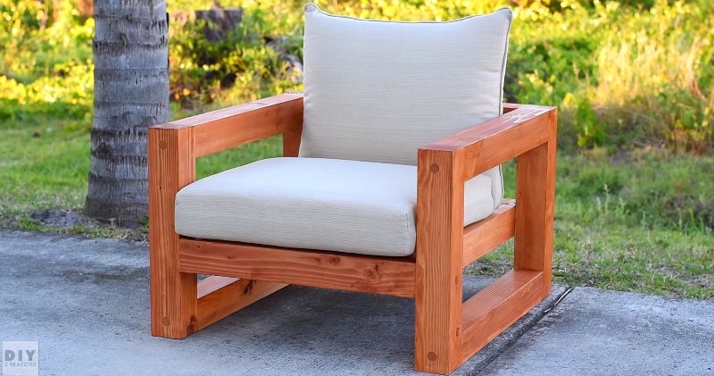 DIY a Beautiful Modern Outdoor Chair