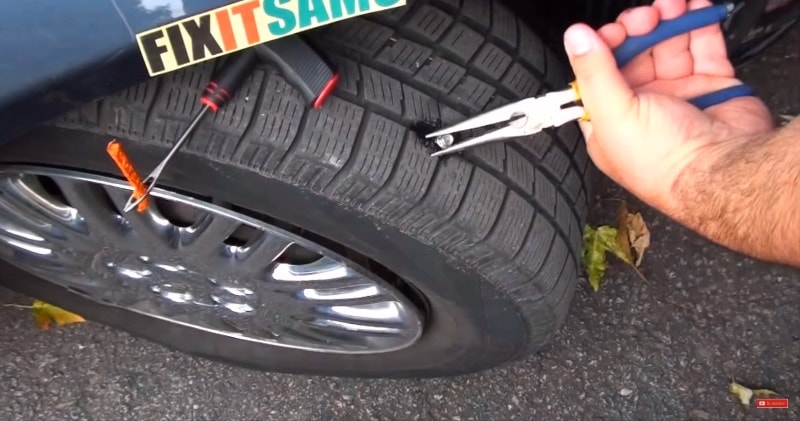 How To Quickly Fix/Repair A Nail Hole In A Tire