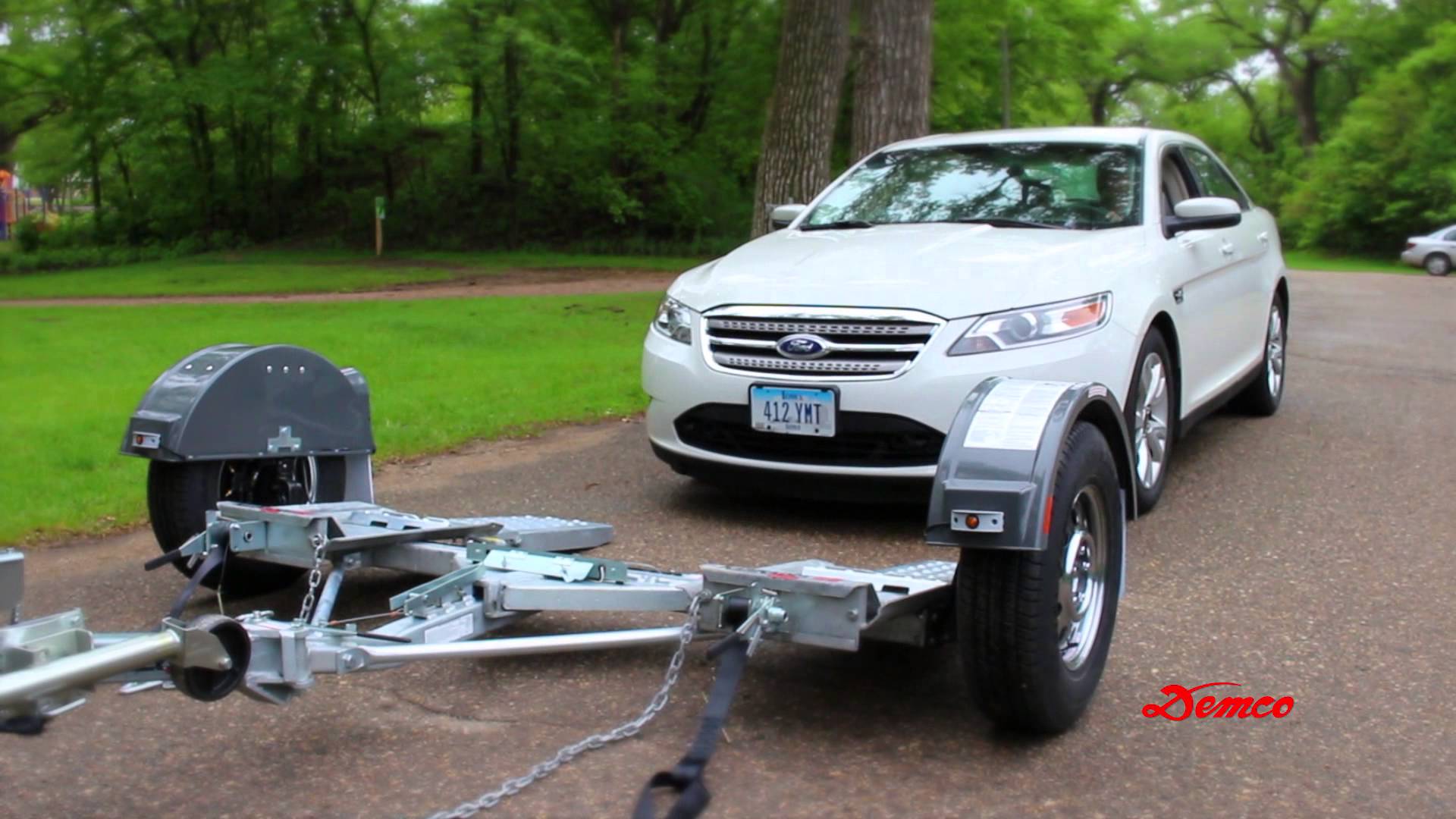 How to Load a Car Onto a Tow Dolly Two Wheel Car Towing