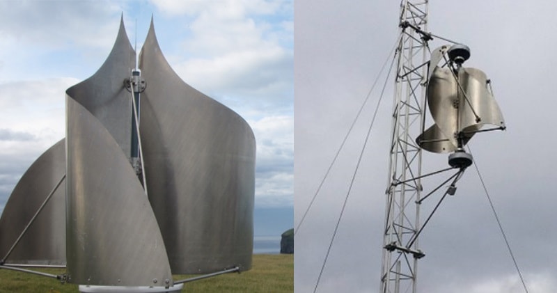 Innovative Wind Turbine With Sideways Blades Which Can Withstand ...