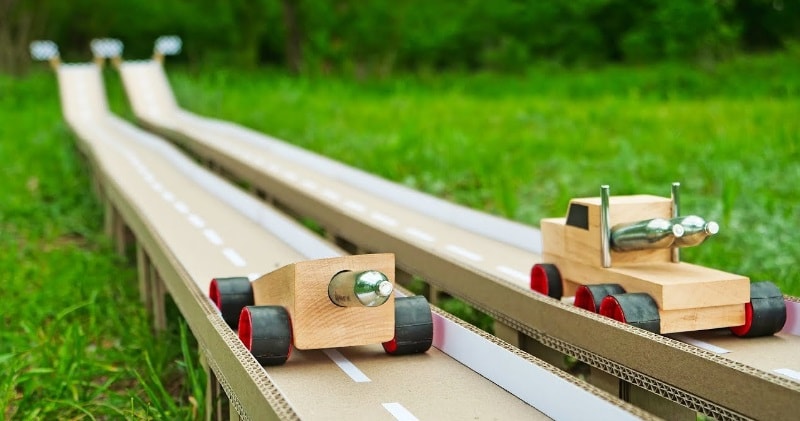 cardboard hot wheels track