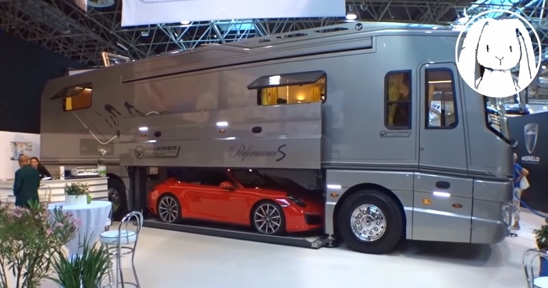 $2,000,000 Luxurious Motorhome with a HYPERCAR GARAGE #fypシ #foryou #r