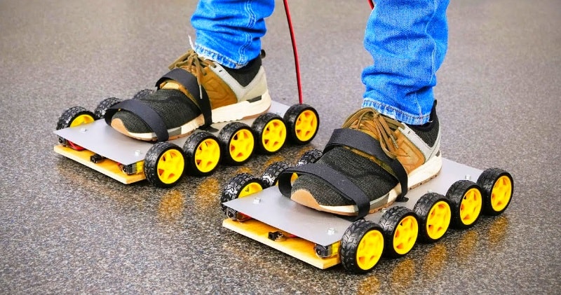 Make Electric Roller Skate Shoes 