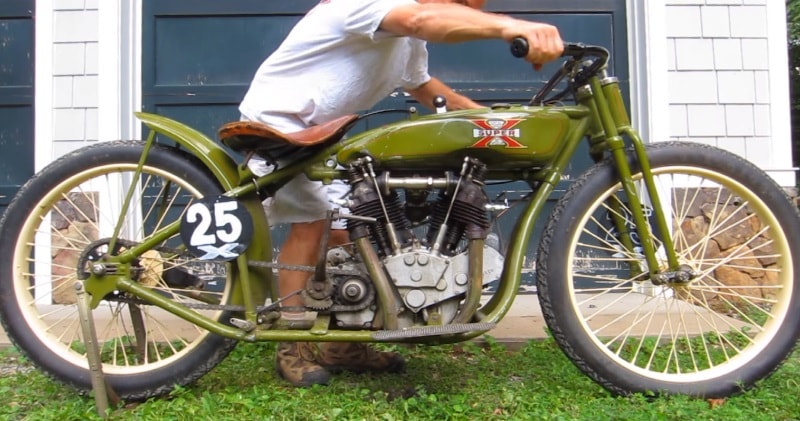 Amazing 1925 Super X Board Track Racer Start Up