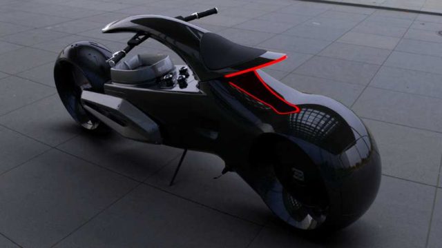 Futuristic Bugatti Audacieux Flagship Motorcyclen Concept