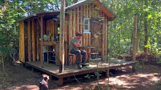 Self Sufficient Man Built An Off Grid Tiny House Homestead