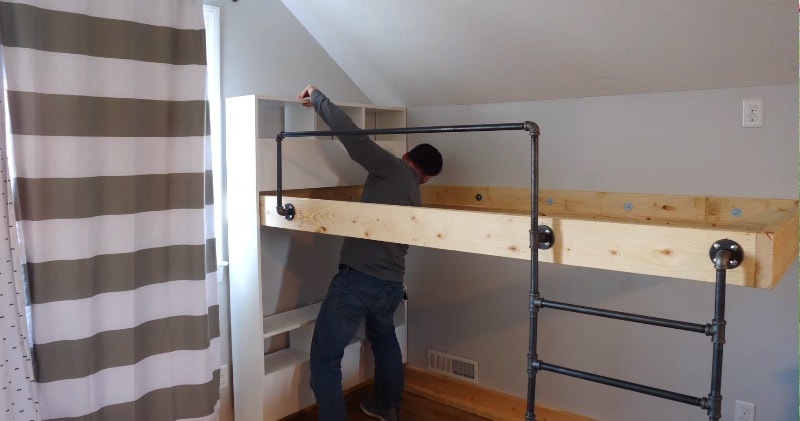 Double Bunk Beds Woodworking, How To Make A Double Loft Bed