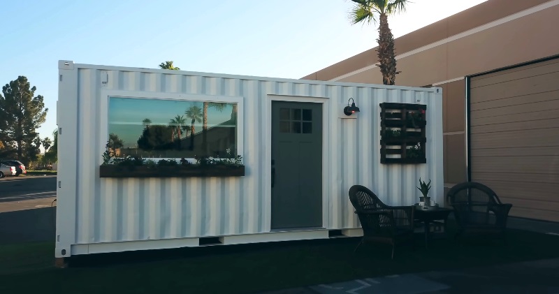 Minimalist 20ft Shipping Container Tiny House for $39K