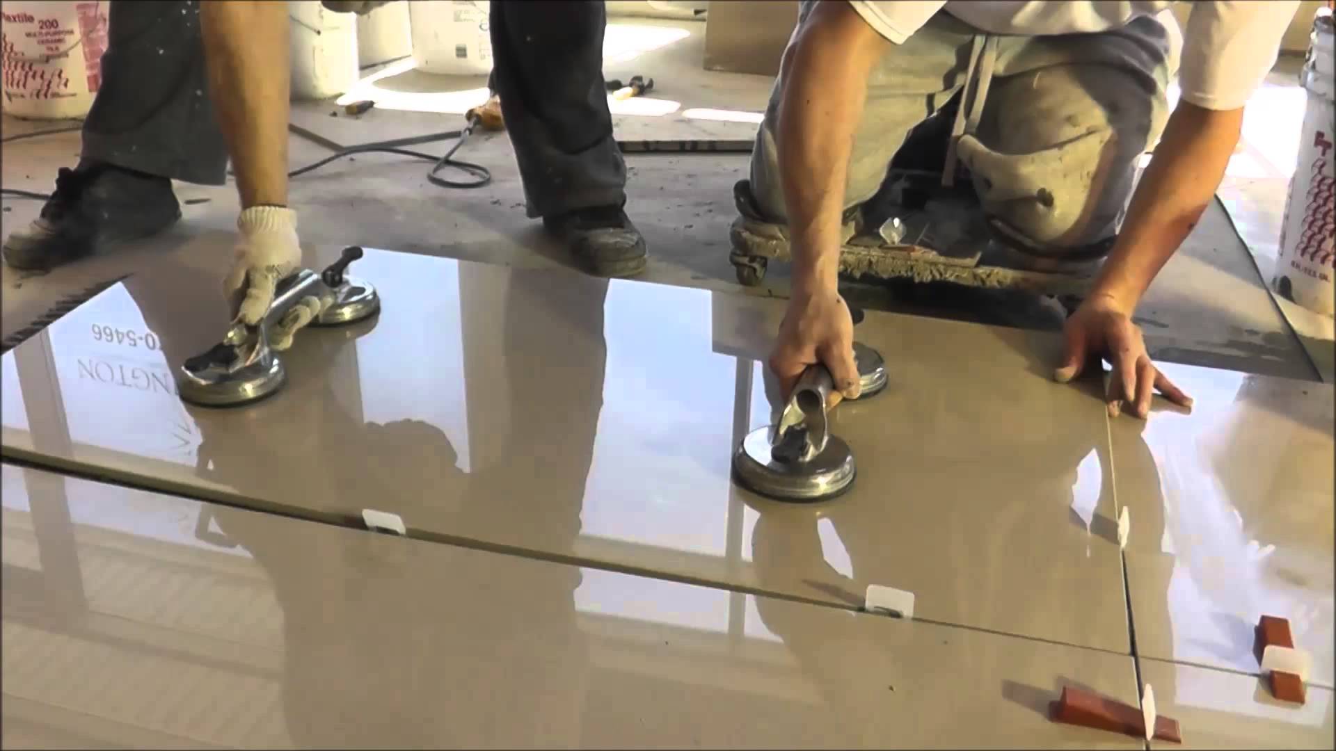 How To Install Porcelain 2’x4′ (24″x48″) Floor Tile