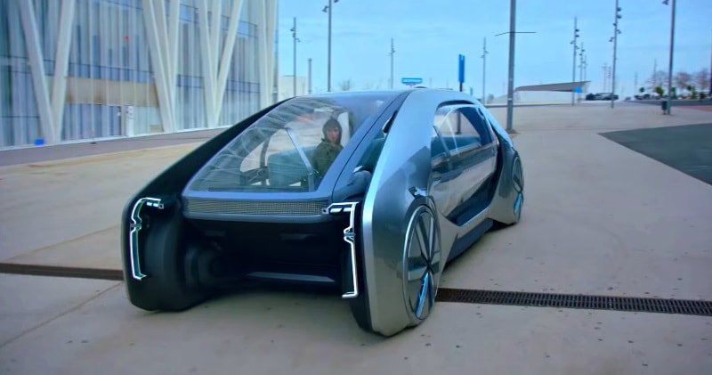 EZ-GO a Driverless Robo-Vehicle Zero Emission Concept From Renault ...