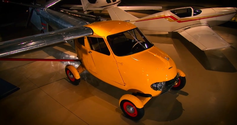 The Aerocar, a combination car and plane, makes its first public flight in  Longview on December 8, 1949. 