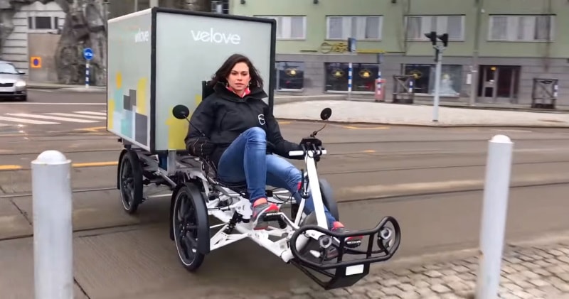 velove armadillo electric cargo bike