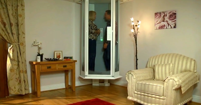 innovative star trek style home elevator