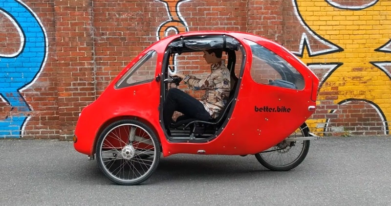 enclosed pedal car