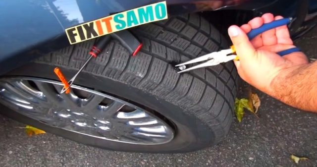 flat tire fix near 10036 verree road
