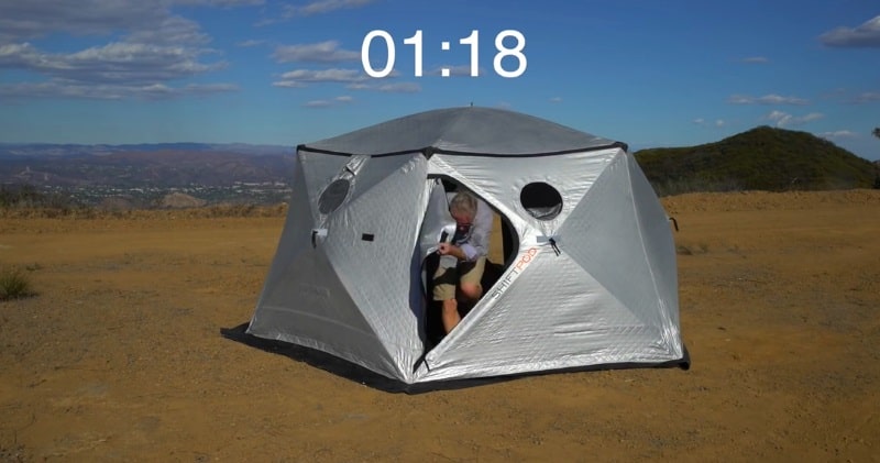 tent sun reflector