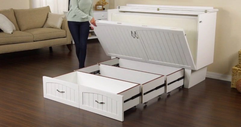 A Cabinet That Transforms Into A Bed Murphy Bed Chest