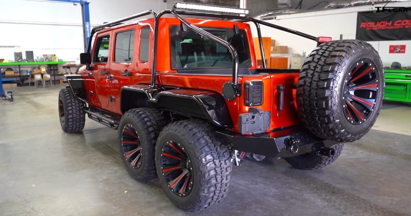 A 6X6 Custom Hellcat Jeep Wrangler V8 Pickup!