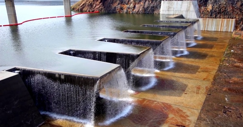 Weir” - A Small Dam Built Across a River To Control The Upstream Water Level