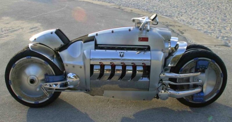 500 Hp Dodge Tomahawk Motorcycle With A Top Speed Of 400MPH