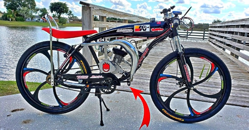 motorized bike frame