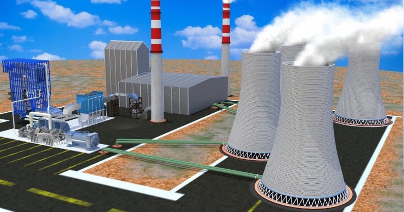 Thermal Power Plant Working Principle 3D Animation