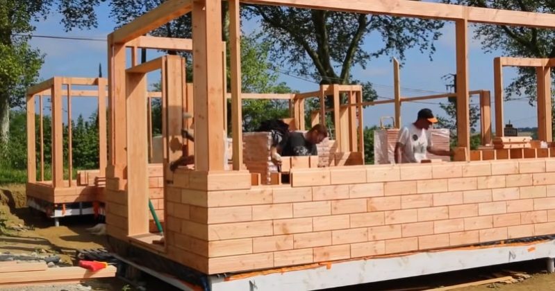 Building Eco-Friendly Houses With LEGO-Like Wooden Bricks