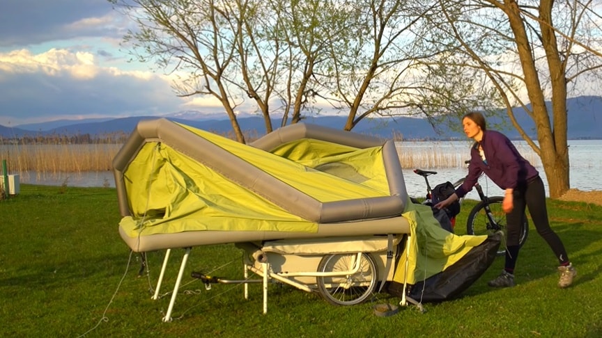 B Turtle Inflatable Micro-Caravan For Bicycles & E-Bikes - VIRAL ZONE 24