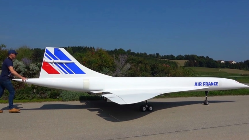 rc concorde turbine model jet