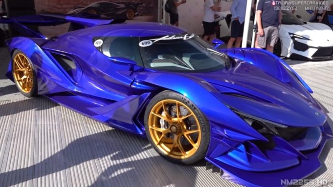 Blue Apollo Intensa Emozione 780hp 6.3 Viter V12 Hypercar, Start Up 