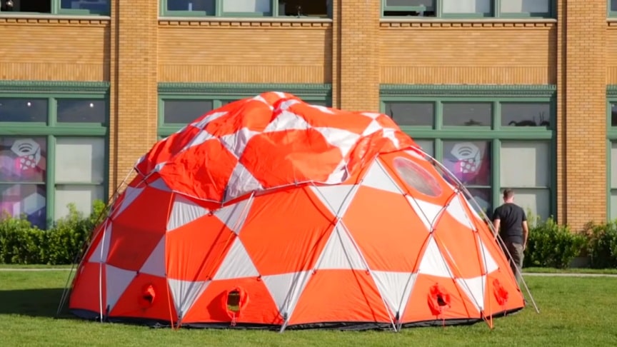 The Mountain Hardwear Space Station Dome Tent With Standing