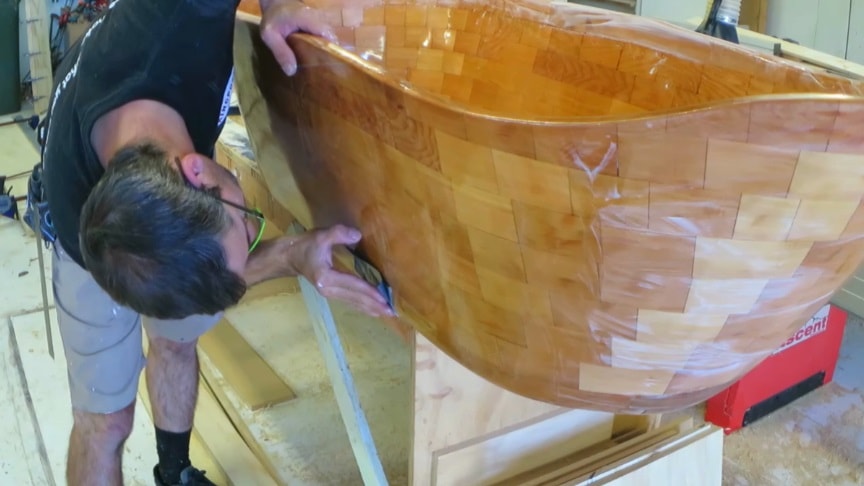 diy wooden bathtub