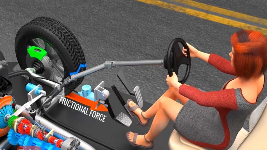 Anti-Lock Braking System “ABS” Explained - 3D Animation