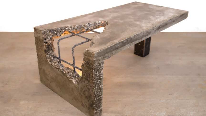 DIY Urban Decay Concrete Coffee Table
