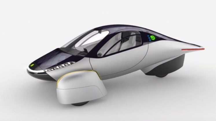 Aptera Three Wheeled Solar Charging Vehicle Concept