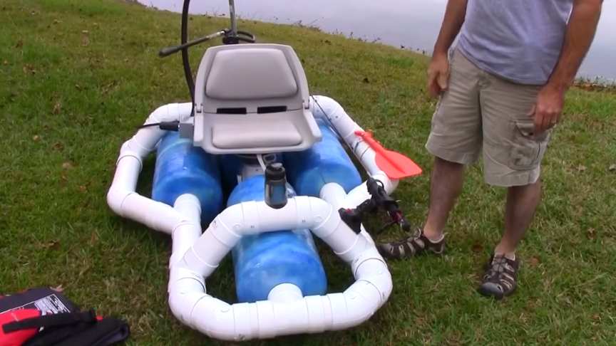 homemade rc fishing boat