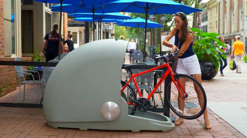 outdoor bicycle storage