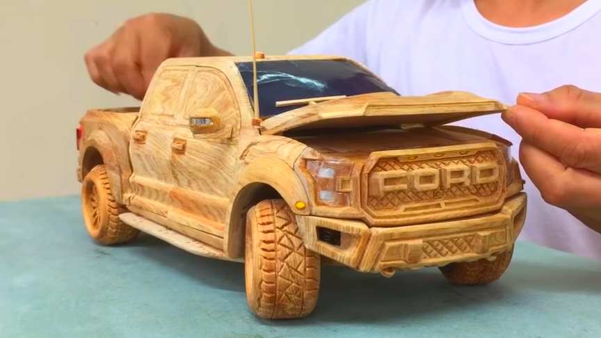 wooden ford truck