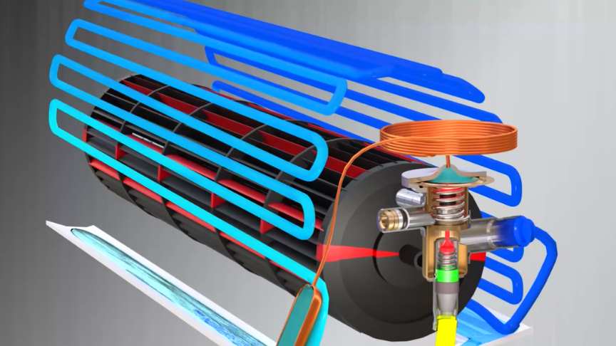 Air Conditioner Working Principle 3D Animation