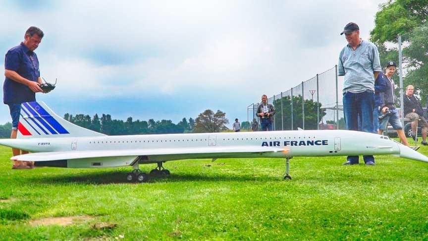 rc concorde turbine model jet