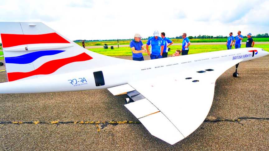 rc concorde turbine model jet