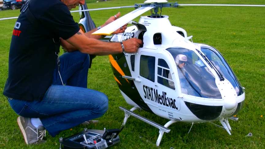 Giant RC EC-135 STAT MedEvac Scale Model Electric Helicopter