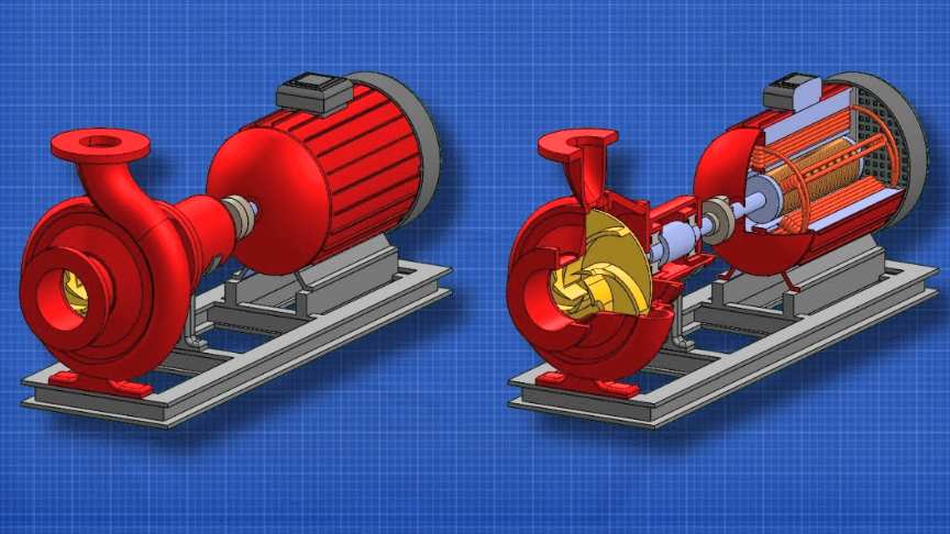 Centrifugal Pumps Work Working Principle 3D Animation