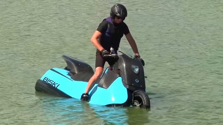 Biski Single Seat Fast Amphibious Motorcycle Prototype