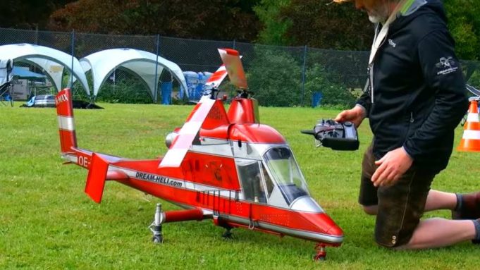 Huge RC Coaxial K-Max 1200 Turbine Powered Helicopter