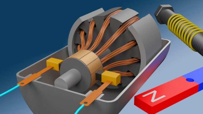 DC Electric Motor Basic Working Principles 3D Animation