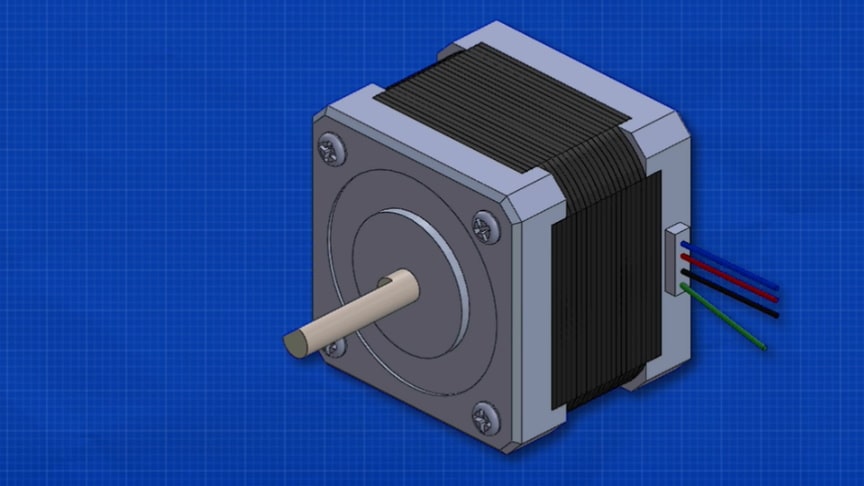 Electric Stepper Motor Working Principle 3D Animation